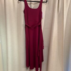 Tencel Jersey Side Tie Midi Dress